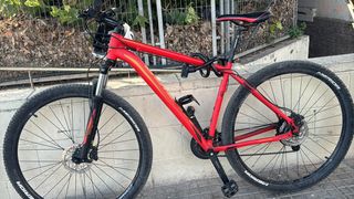 Bicicleta Montaña Merida Roja