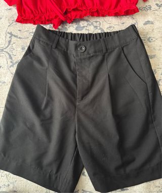 Completo Top Rosso e Pantalone Nero