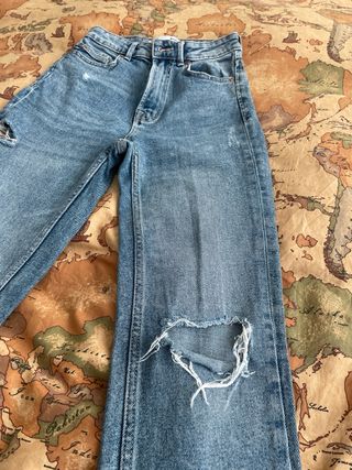 Jeans Stradivarius strappati blu