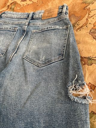 Jeans Stradivarius strappati blu