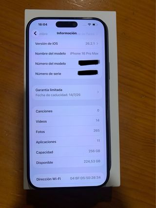 iPhone 16 Pro Max 256GB