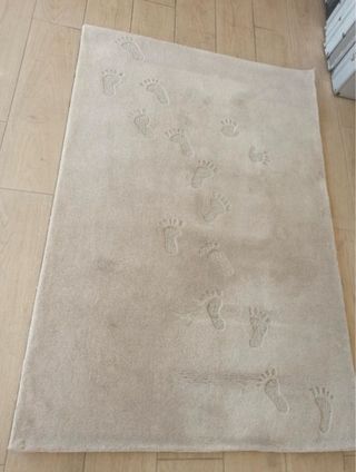 Alfombra 120x180 cm Huellas Beige