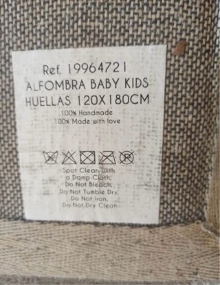 Alfombra 120x180 cm Huellas Beige