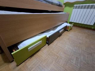 Cama nido con cajones y colchones