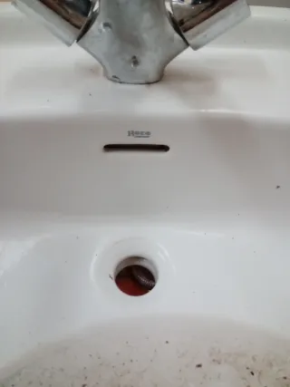 Lavabo Roca Blanco Porcelana con griferia