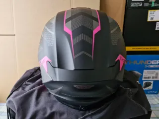 Casco Scorpion Exo-391 Aaxo Negro Rosa