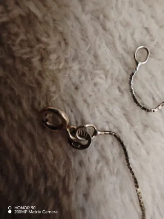 Cadena y colgante de plata corazón