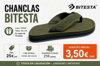 Lote Sandalias Hombre Verde Oliva