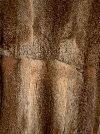 Chaqueta Piel Auténtica Beige y Marrón