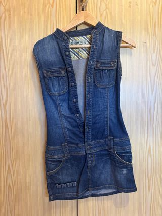 Vestido vaquero mujer sin mangas