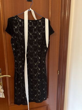 Vestido negro encaje ANTEA T40