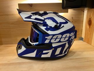 Casco FOX + Gafas 100%