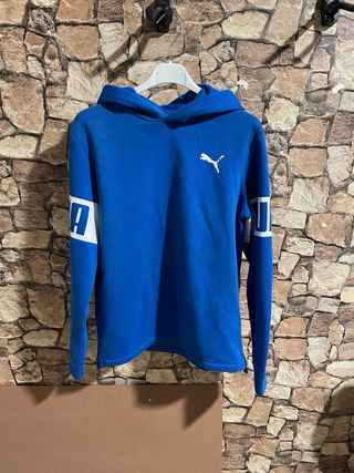 Sudadera niño Puma Azul con Logo talla 13-14 años