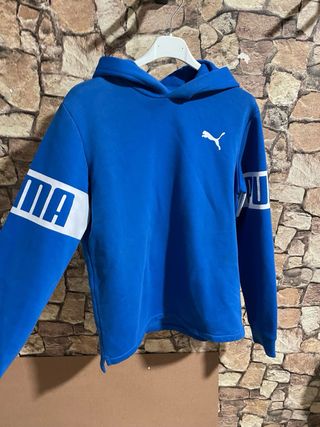 Sudadera niño Puma Azul con Logo talla 13-14 años