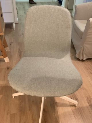 Silla de oficina LÅNGFJÄLL azul turquesa