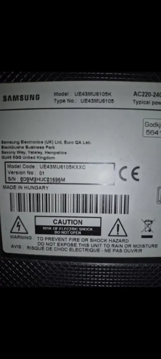 Smart TV Samsung 40 Negra/Plateada