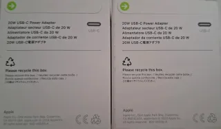 Cargador Apple USB-C 20W