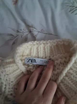 Jersey beige tejido grueso