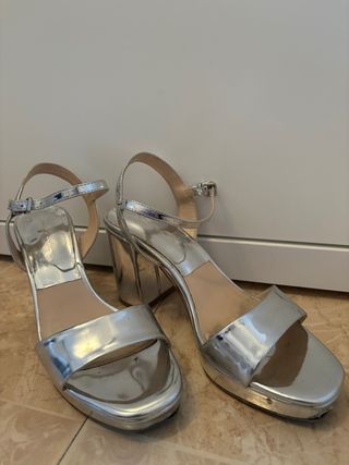 Sandalias Zara Plataforma Tacón
