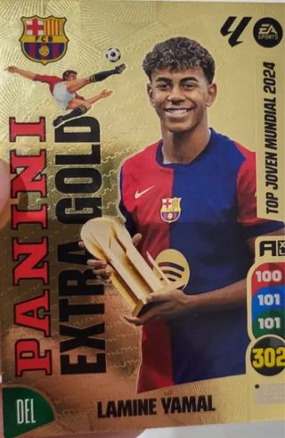 Cromo Lamine Yamal Extra Gold Panini 2024