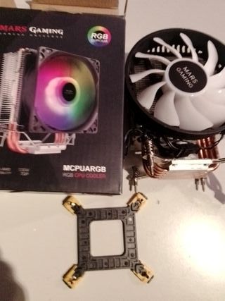 Mars Gaming MCPU-VR Doble ARGB Ventilador CPU 120m