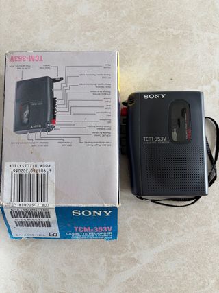 Sony TCM-353V Grabadora Cassette con Caja