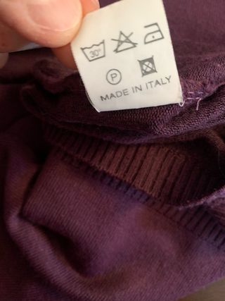 2 maglioni donna tg S viola e bianco