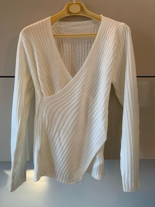 2 maglioni donna tg S viola e bianco