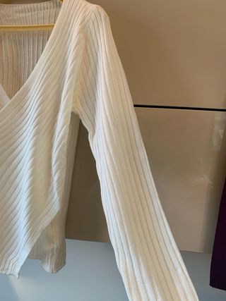 2 maglioni donna tg S viola e bianco