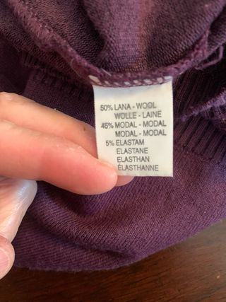 2 maglioni donna tg S viola e bianco