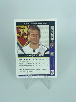 Piqué Rookie Zaragoza Fichas Liga Mundicromo 2007