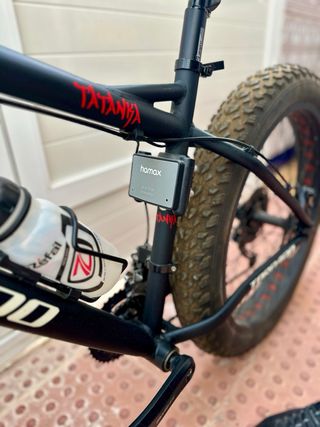 Bicicleta Fat Bike Negra y Roja