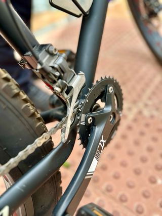 Bicicleta Fat Bike Negra y Roja