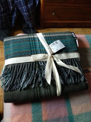 Manta / Plaid de lana y cashmere