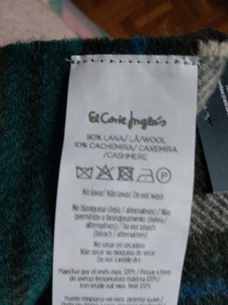 Manta / Plaid de lana y cashmere