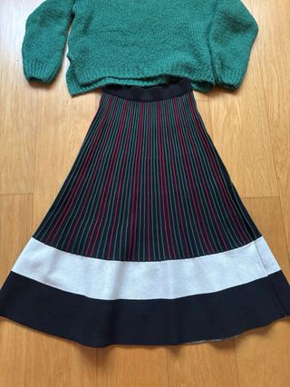 Conjunto falda y jersey de lana/mohair