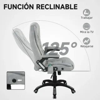 Silla de oficina gris