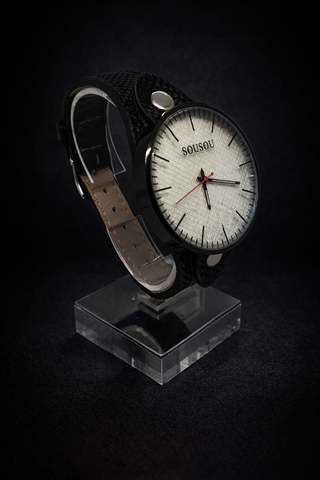 Reloj SOUSOU Minimalista Elegante Negro/Blanco