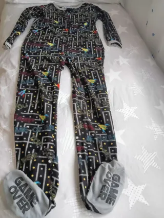 Pijama mono Game Over con cremallera