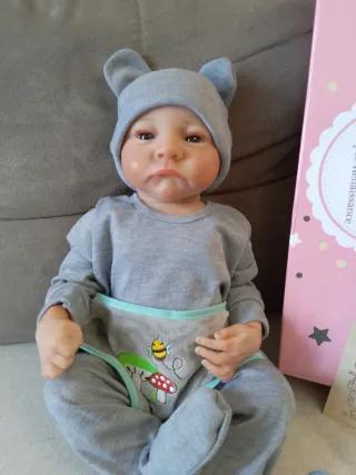 Bambola Reborn con accessori e scatola