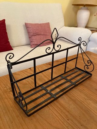 Estantería de acero negra