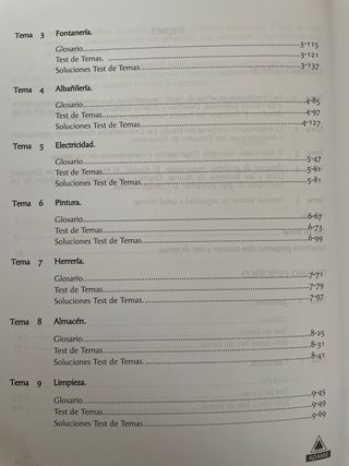 Temario y cuestionario Peones especializados