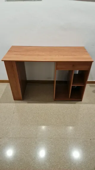 Escritorio madera 120x55cm con cajonera