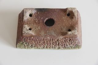 Maceta Bonsai Cerámica Terracota Marrón Verde