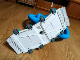 Limpiafondos piscina con mástil y 2 cabezales