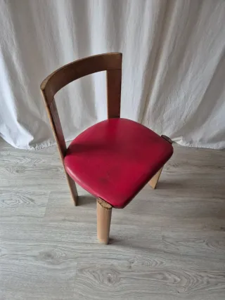 Silla vintage de madera