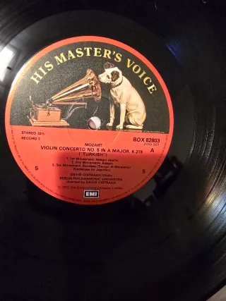 David Oistrakh Mozart Violin Concertos 1-5 4 LP