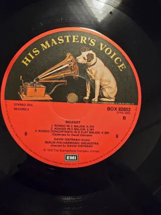David Oistrakh Mozart Violin Concertos 1-5 4 LP