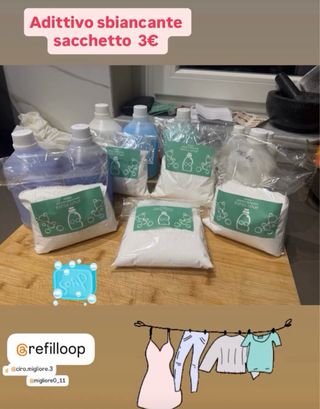 Lavatrice e ammorbidente lavanda e anche altri tip