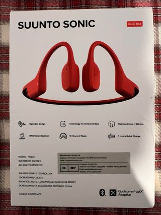 Auriculares Suunto Sonic Conducción Ósea Nuevos